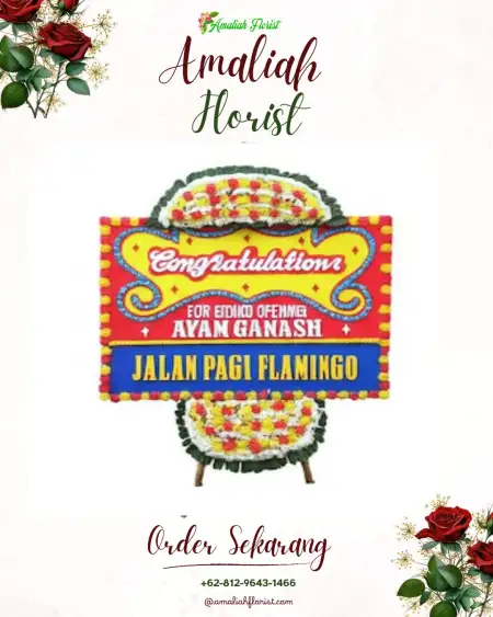 Sewa Papan Bunga Maja